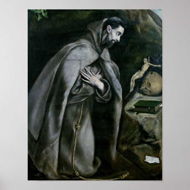 Poster Saint François d'Assise, 1580-1595 (Devant)