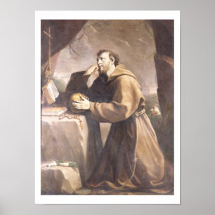 Poster Saint François d'Assise à la prière
