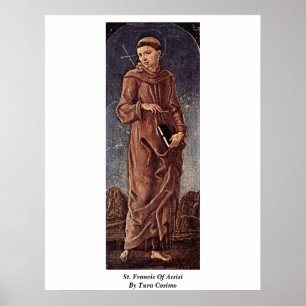 Poster Saint François D'Assise Par Tura Cosimo
