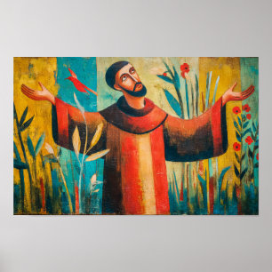 Poster Saint François en louange la création