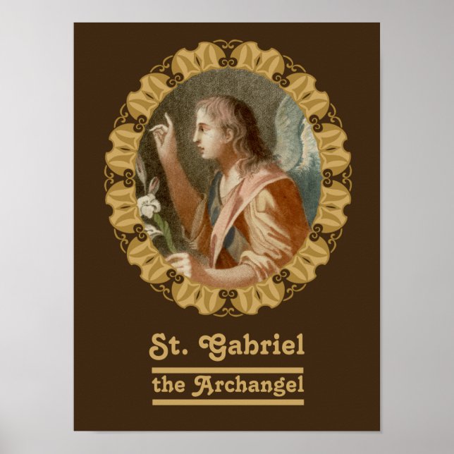 Poster Saint Gabriel l'Archange (M 011) (Devant)
