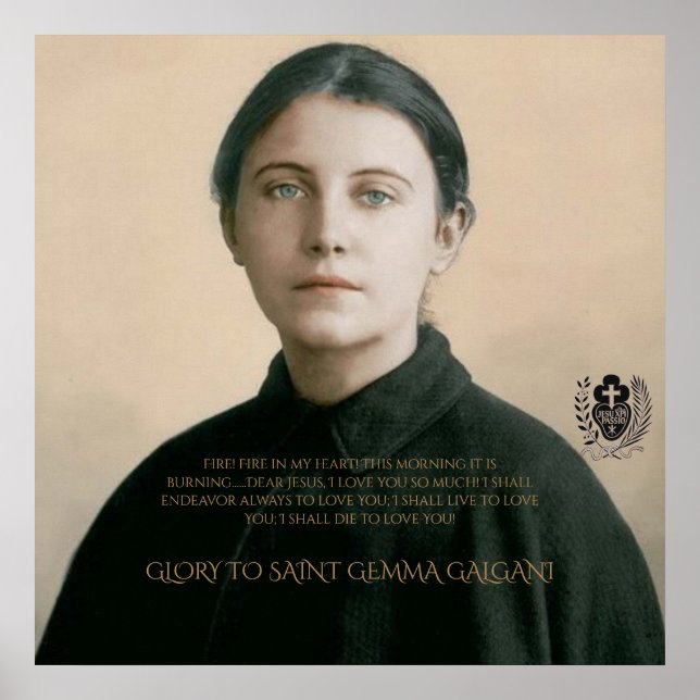POSTER SAINT GEMMA GALGANI (Devant)