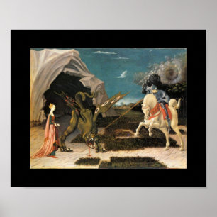 POSTER SAINT GEORGE, DRAGON ET PRINCESS