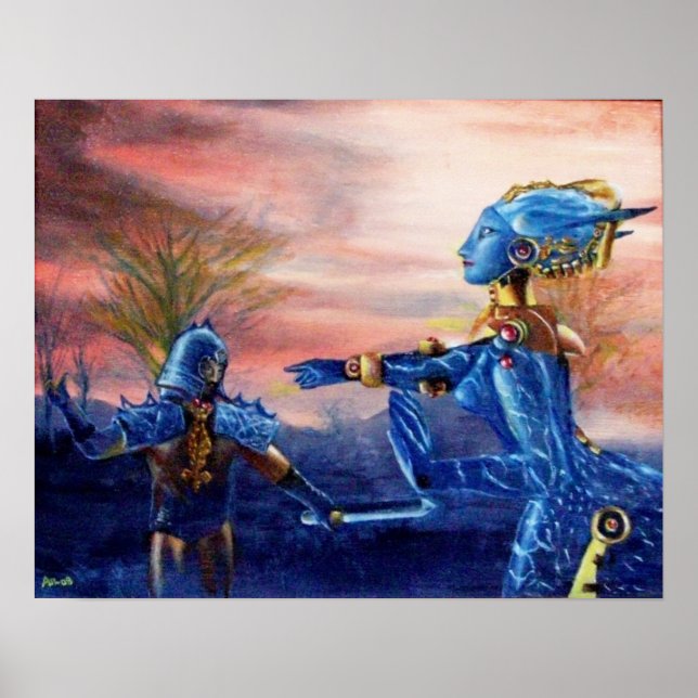 POSTER SAINT GEORGE ET ALIEN DRAGON (Devant)