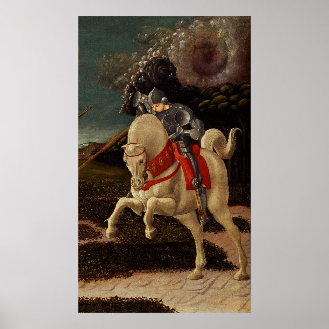 Poster Saint George et le Dragon (détail), vers 1470 (Devant)