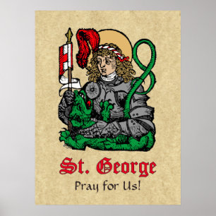 Poster Saint George et le Dragon (Nuremberg)