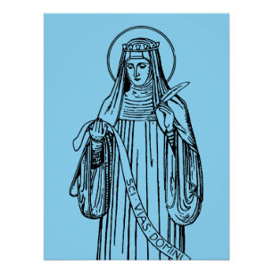 Poster Saint Hildegard de Bingen Docteur de l'Eglise
