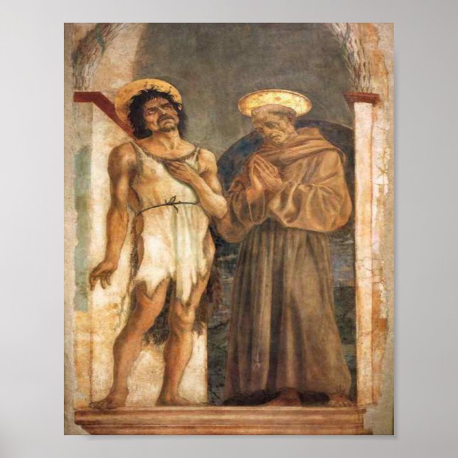 Poster Saint Jean Baptiste et Saint François d'Assise (Devant)