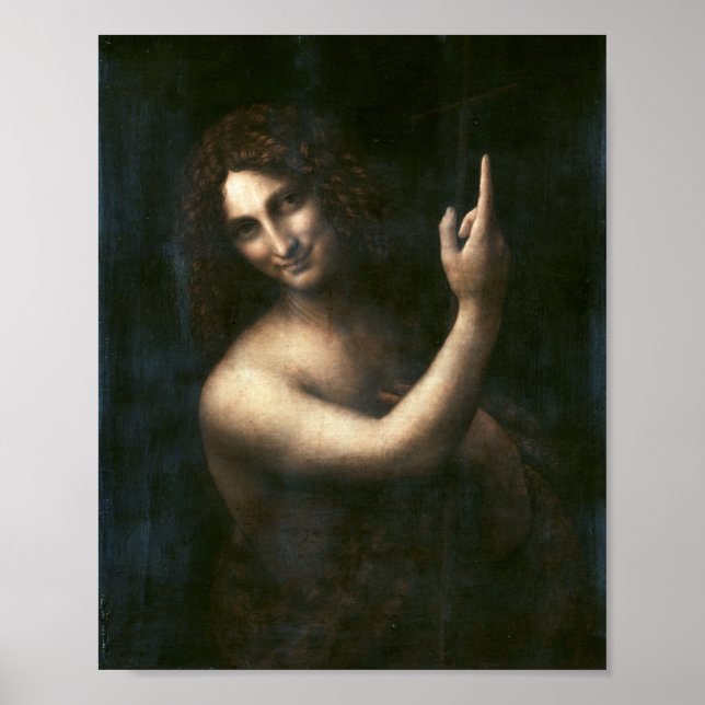 Poster Saint Jean Baptiste, Léonard de Vinci (Devant)