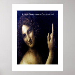 Poster Saint Jean Baptiste par Léonard de Vinci
