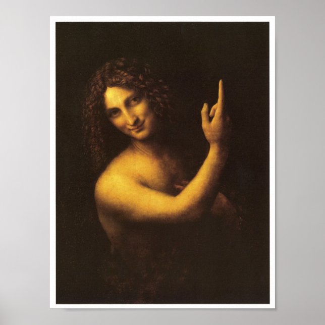 Poster Saint Jean le Baptiste, Léonard de Vinci, 1509 (Devant)