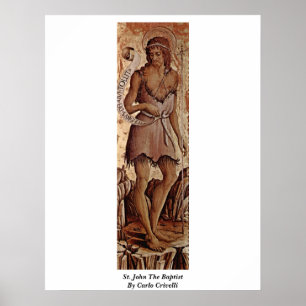 Poster Saint Jean Le Baptiste Par Carlo Crivelli