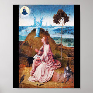 Poster Saint Jean l'Evangéliste à Patmos, Bosch