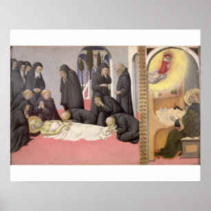 Poster Saint-Jérôme appearing to Saint-Cyril de Jérusalem