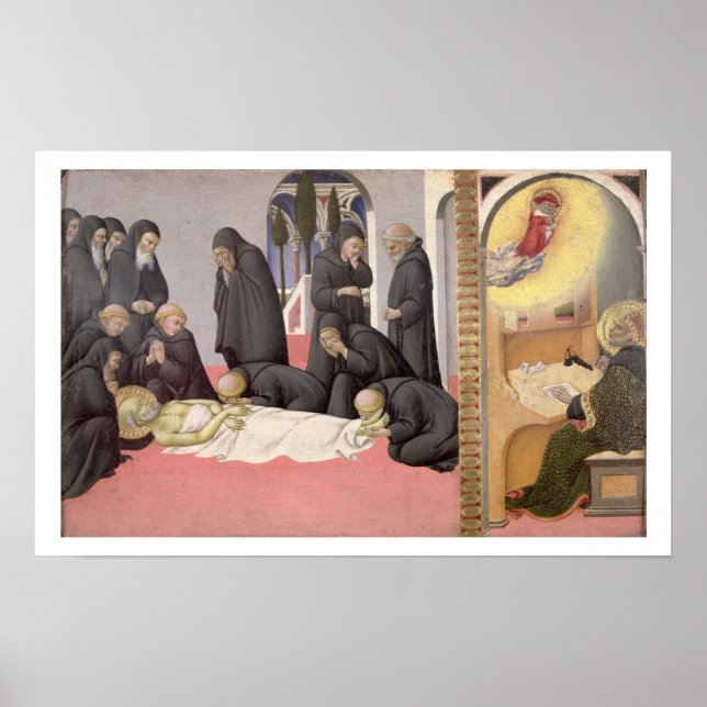 Poster Saint-Jérôme appearing to Saint-Cyril de Jérusalem (Devant)
