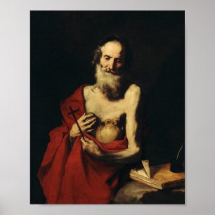 Poster Saint Jérôme par Jusepe de Ribera