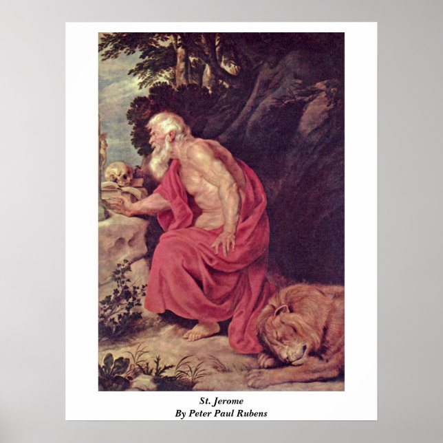 Poster Saint Jérôme Par Peter Paul Rubens (Devant)