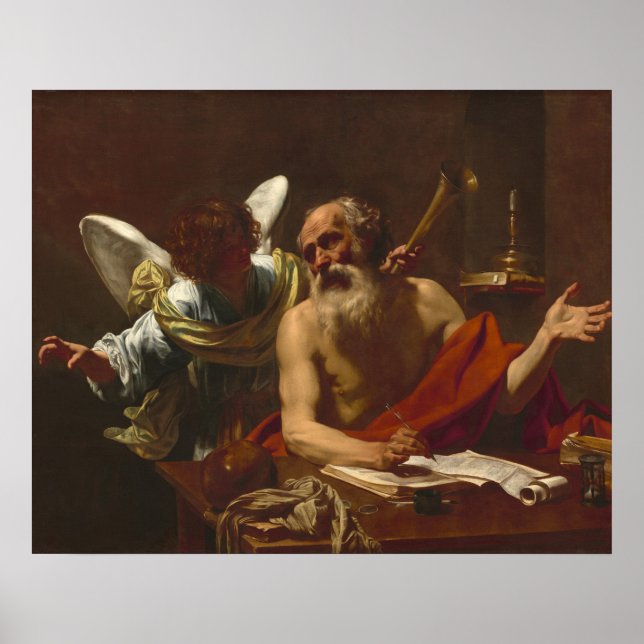 Poster Saint Jérôme - Simon Vouet Art (Devant)
