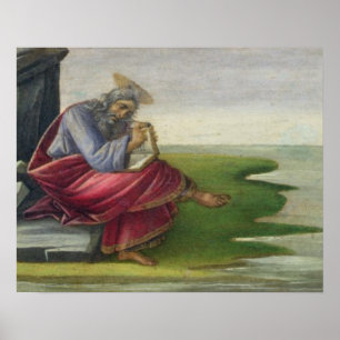 Poster Saint John le Divine on Patmos, Writing the Book