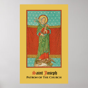 Poster Saint Joseph, protecteur de l'Église (VVP 09)