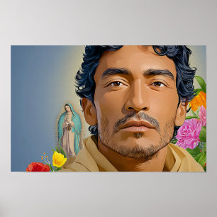 Poster Saint Juan Diego Messager des Roses