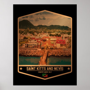 Poster Saint-Kitts-et-Nevis