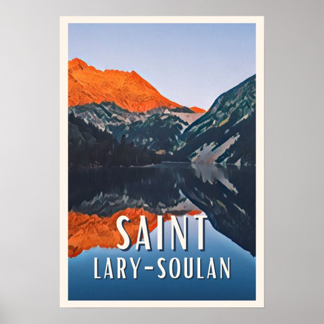 Poster Saint-Lary-Soulan Station de ski (Devant)