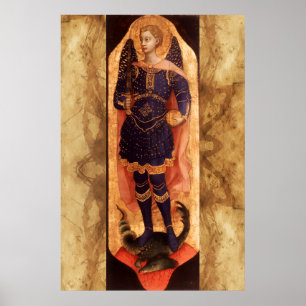 Poster Saint MICHAEL ARCHANGE avec diable