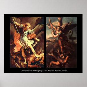 Poster Saint MICHAEL ARCHANGE VAINQUANT SATAN