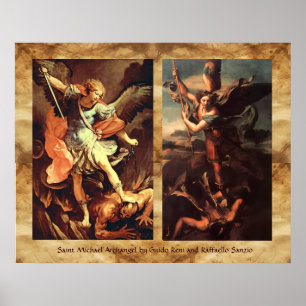 Poster Saint MICHAEL ARCHANGE VAINQUANT SATAN