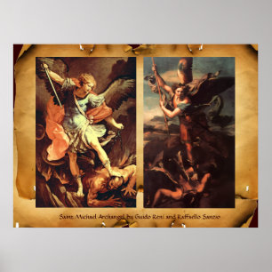 Poster Saint MICHAEL ARCHANGE VAINQUEUR DE SATAN