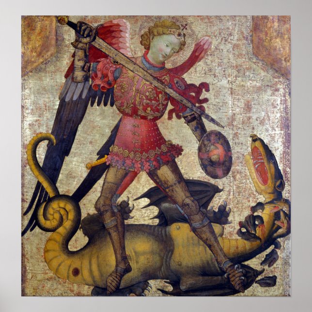 Poster Saint Michael et le Dragon (Devant)