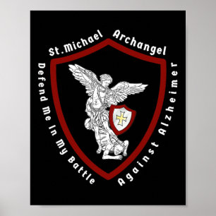 Poster Saint Michel L'Archange M'Aide Contre Heimerhe