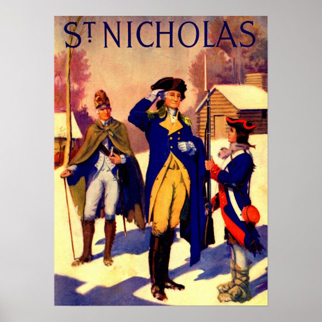 Poster Saint-Nicolas Février 1929 George Washington Cover (Devant)