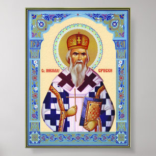 Poster Saint Nikolai serbe