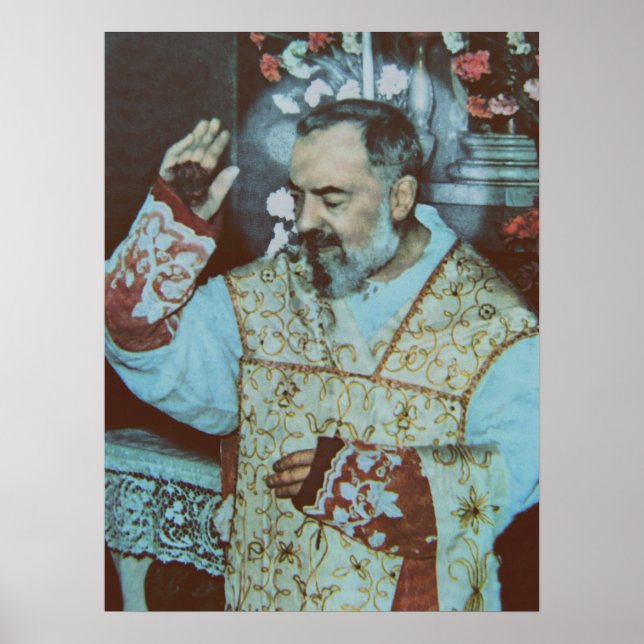 Poster Saint Padre Pio (Devant)