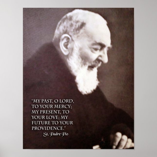 Poster Saint Padre Pio (Devant)