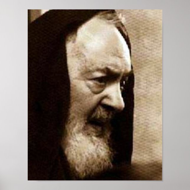 Poster Saint Padre Pio Image dévotionnelle (Devant)