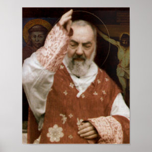 Poster Saint Padre Pio's Blessing.