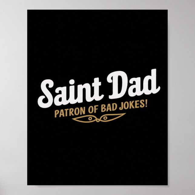 Poster Saint Papa Patron De Mauvaises Blagues Drôle Fête  (Devant)