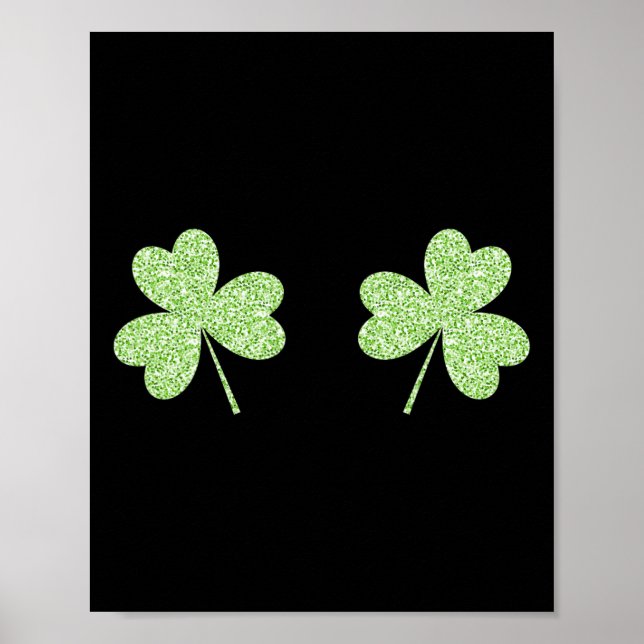 Poster Saint-Patrick Fête du Trèfle Sein Saint-Patrick (Devant)