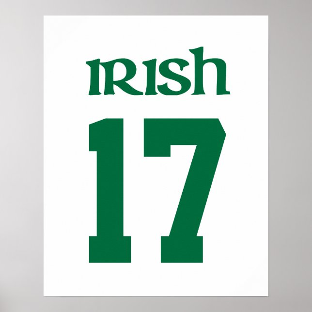 Poster Saint Patrick irlandais (Devant)