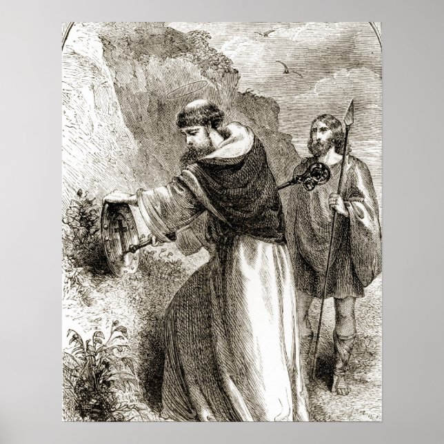 Poster Saint Patrick marquant le bouclier de Connal avec  (Devant)