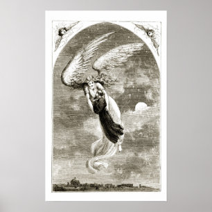 Poster Saint Patrick porté à Rome par l'ange, de 'Th