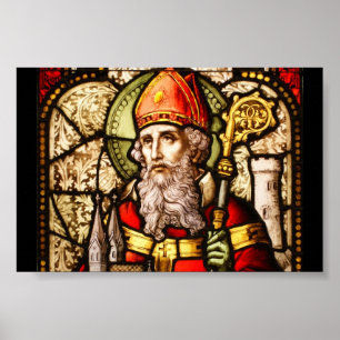 Poster Saint Patrick Vintage en verre
