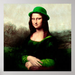 Poster Saint Patrick's Day Mona Lisa