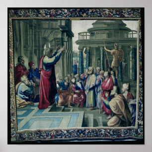 Poster Saint Paul Prêcher à l'aréopage
