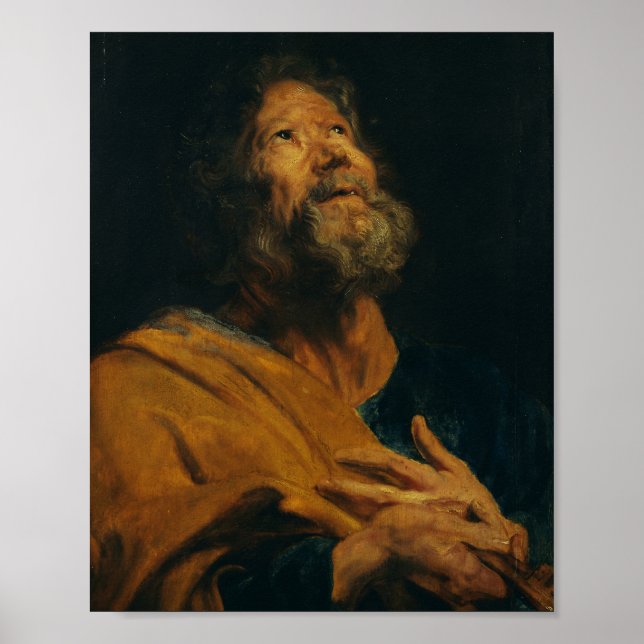 Poster Saint Peter par Antoon van Dyck (Devant)