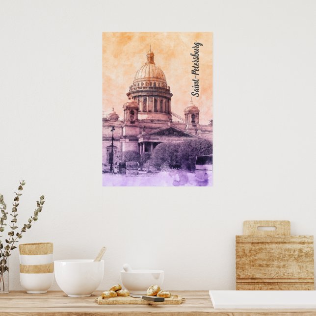 Poster Saint-Pétersbourg, Russia (Cuisine)