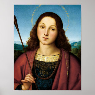 Poster Saint-Sébastien, San Sebastiano par Raphael